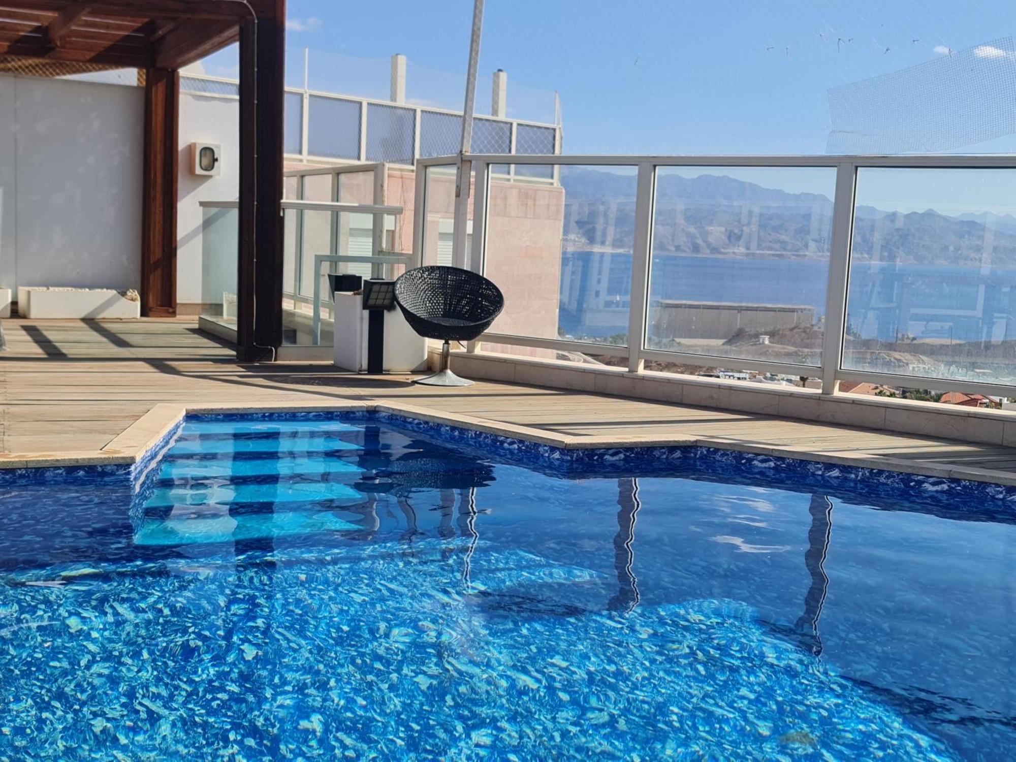 Exclusive Amdar -Residence Luxury Penthause With Privat Roof Pool Near The Sea -Best Sea View Eilat Dış mekan fotoğraf