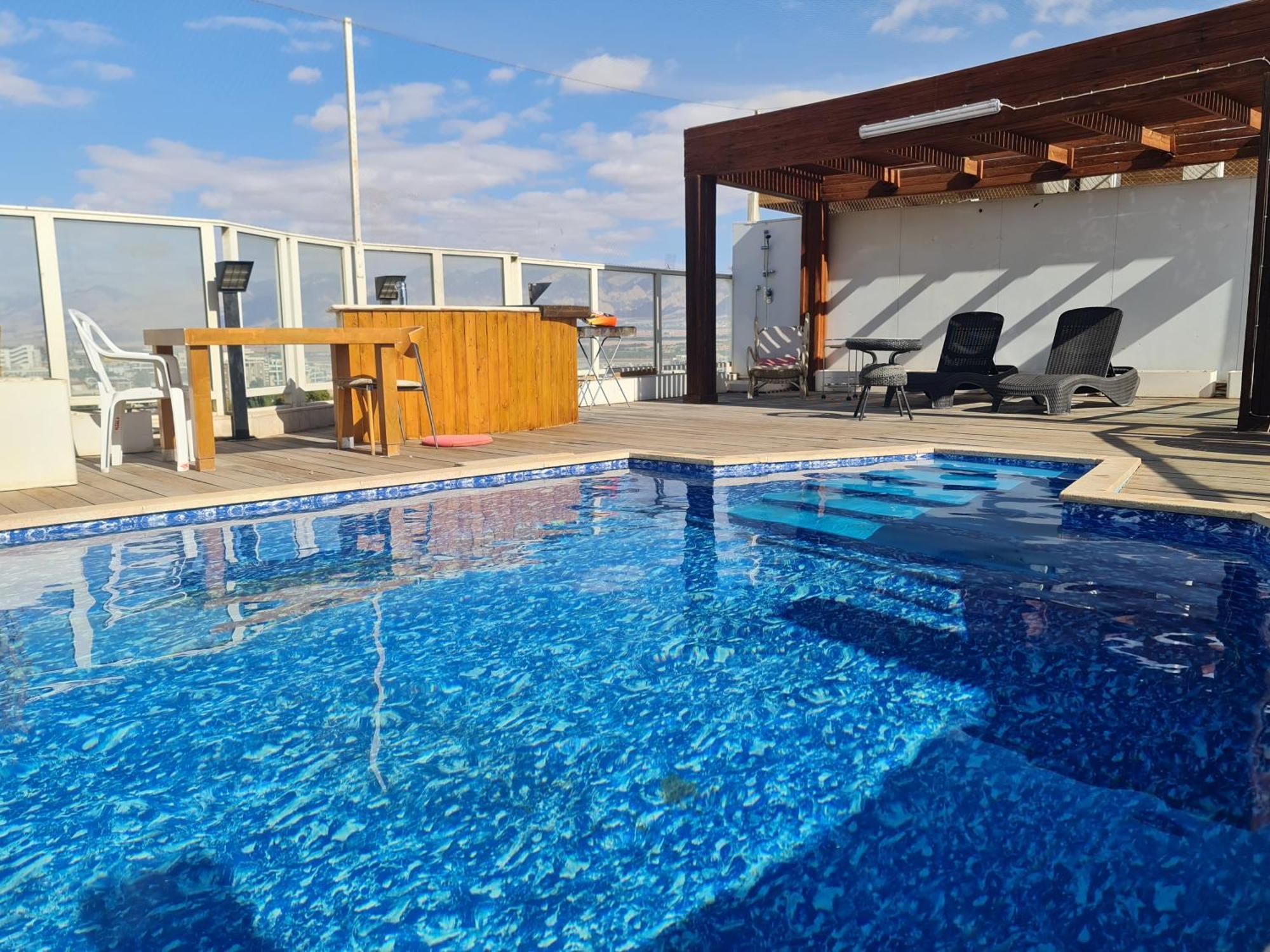Exclusive Amdar -Residence Luxury Penthause With Privat Roof Pool Near The Sea -Best Sea View Eilat Dış mekan fotoğraf